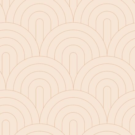 Wallpaper Art Deco Arches Light Peach