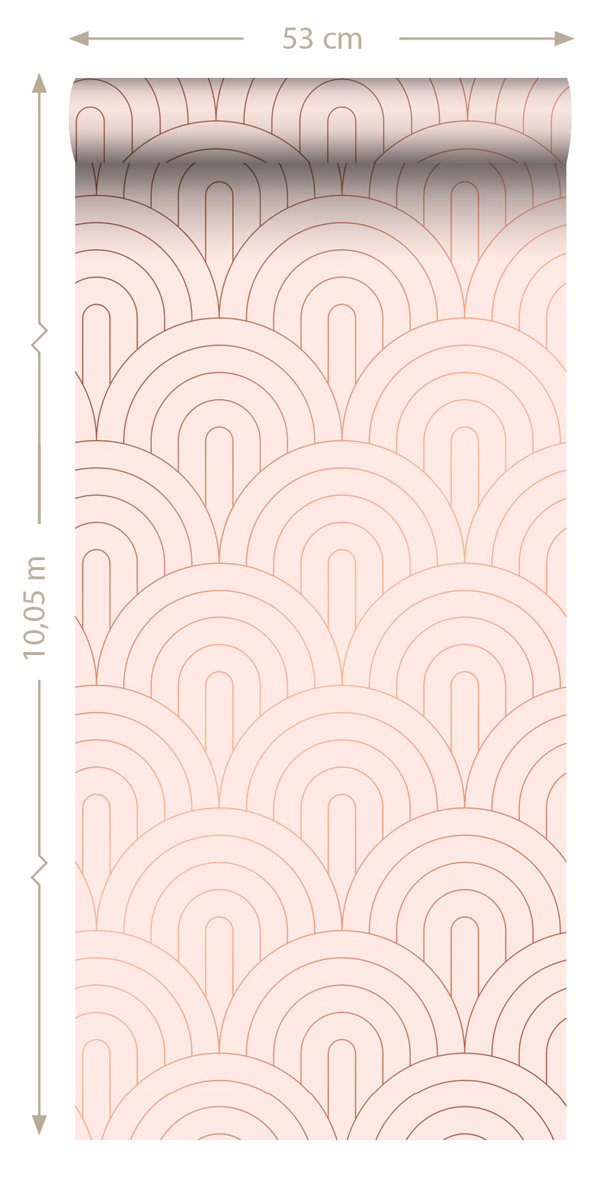 Wallpaper Art Deco Arches Soft Pink 139217 (1)