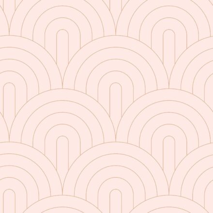 Wallpaper Art Deco Arches Soft Pink