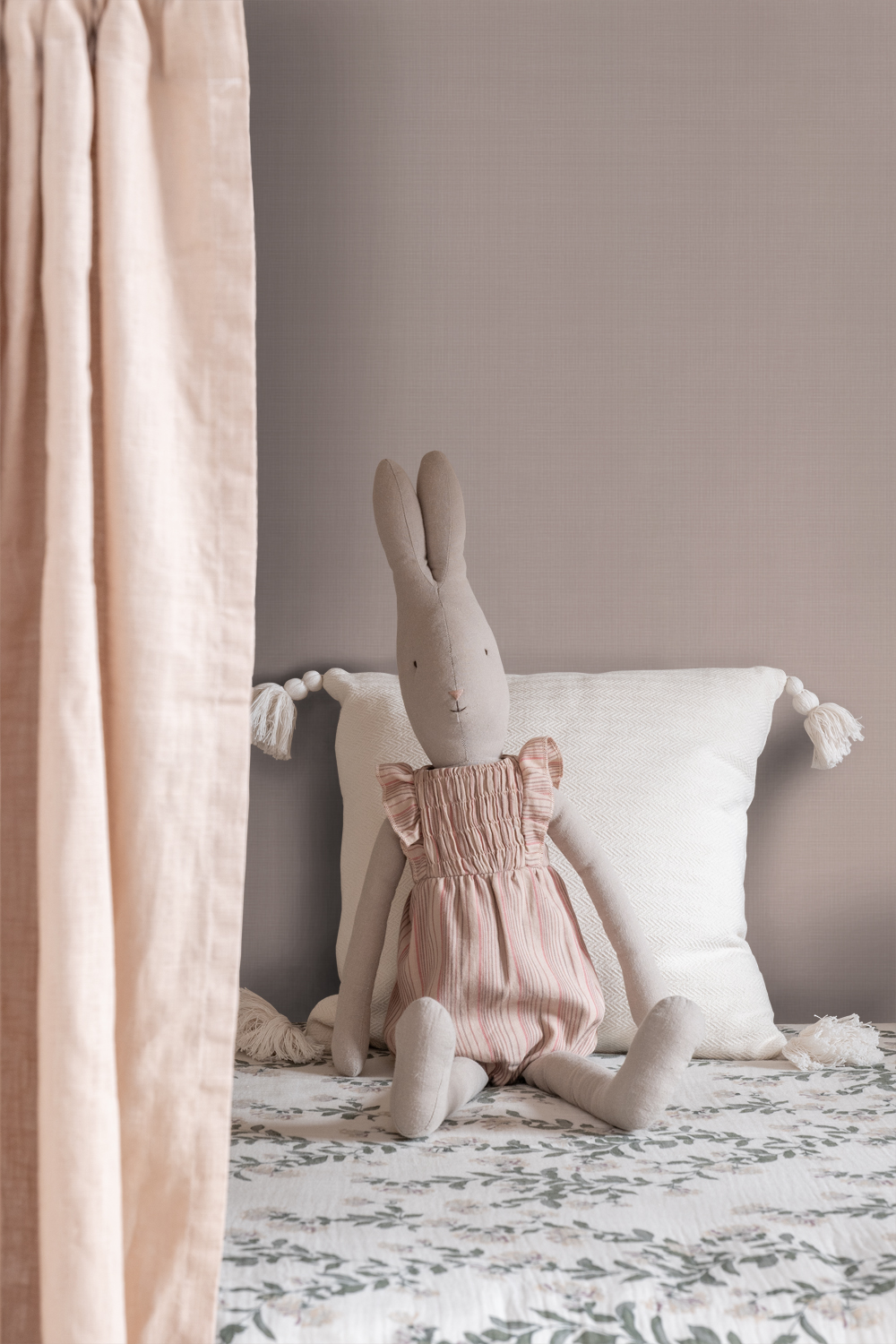 Wallpaper Linen Texture Antique Pink 139239 (3)