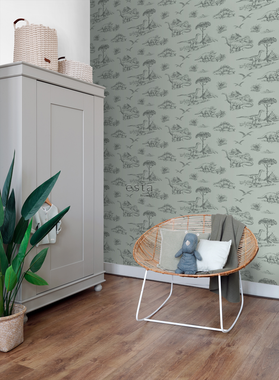 Kids Wallpaper Dinosaurs Grayish Seagreen 139556 (1) Kids Wallpaper Dinosaurs Grayish Seagreen