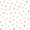 Kids Wallpaper Hearts Terracotta&Beige