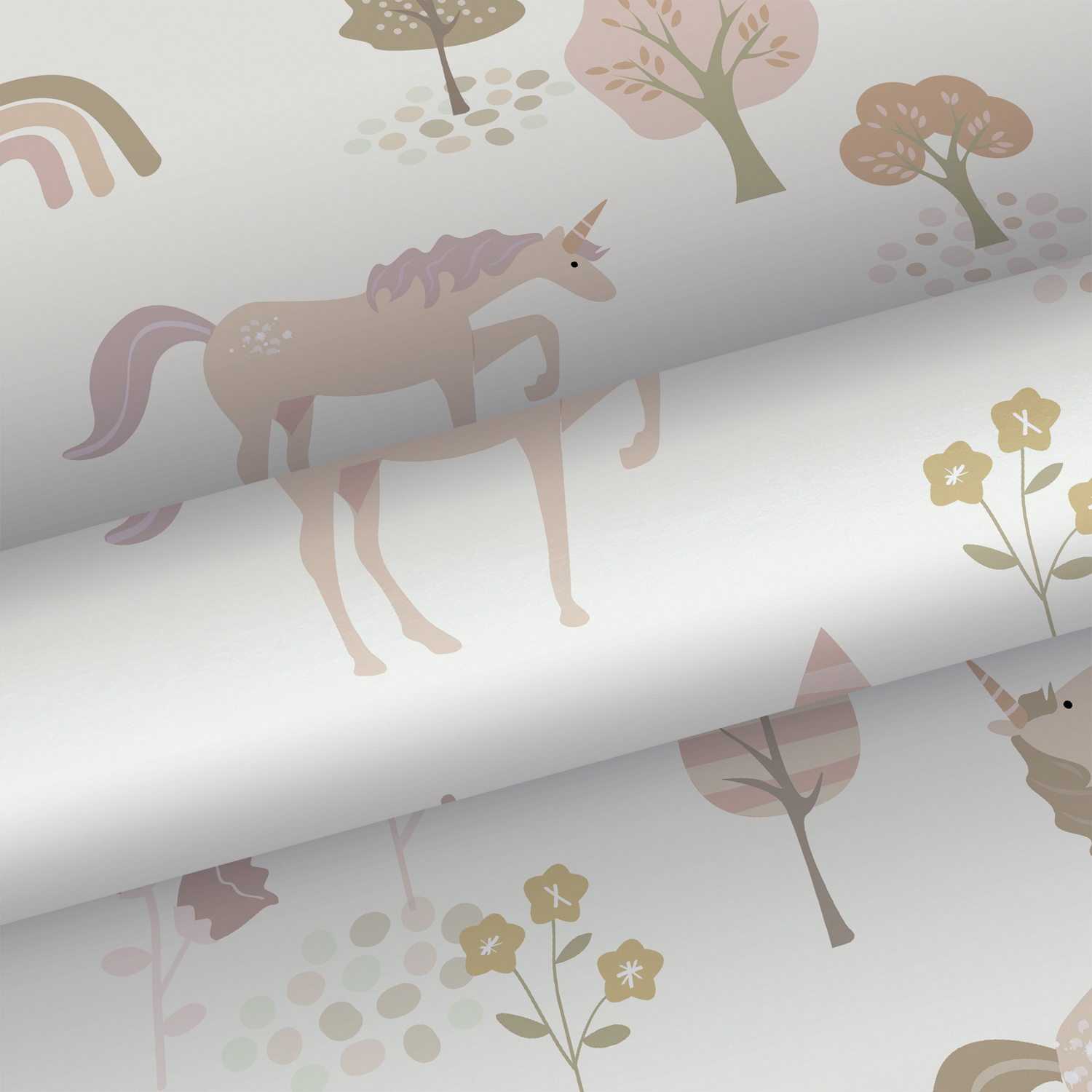 Kids Wallpaper Unicorns Soft Pink 139503 (1)