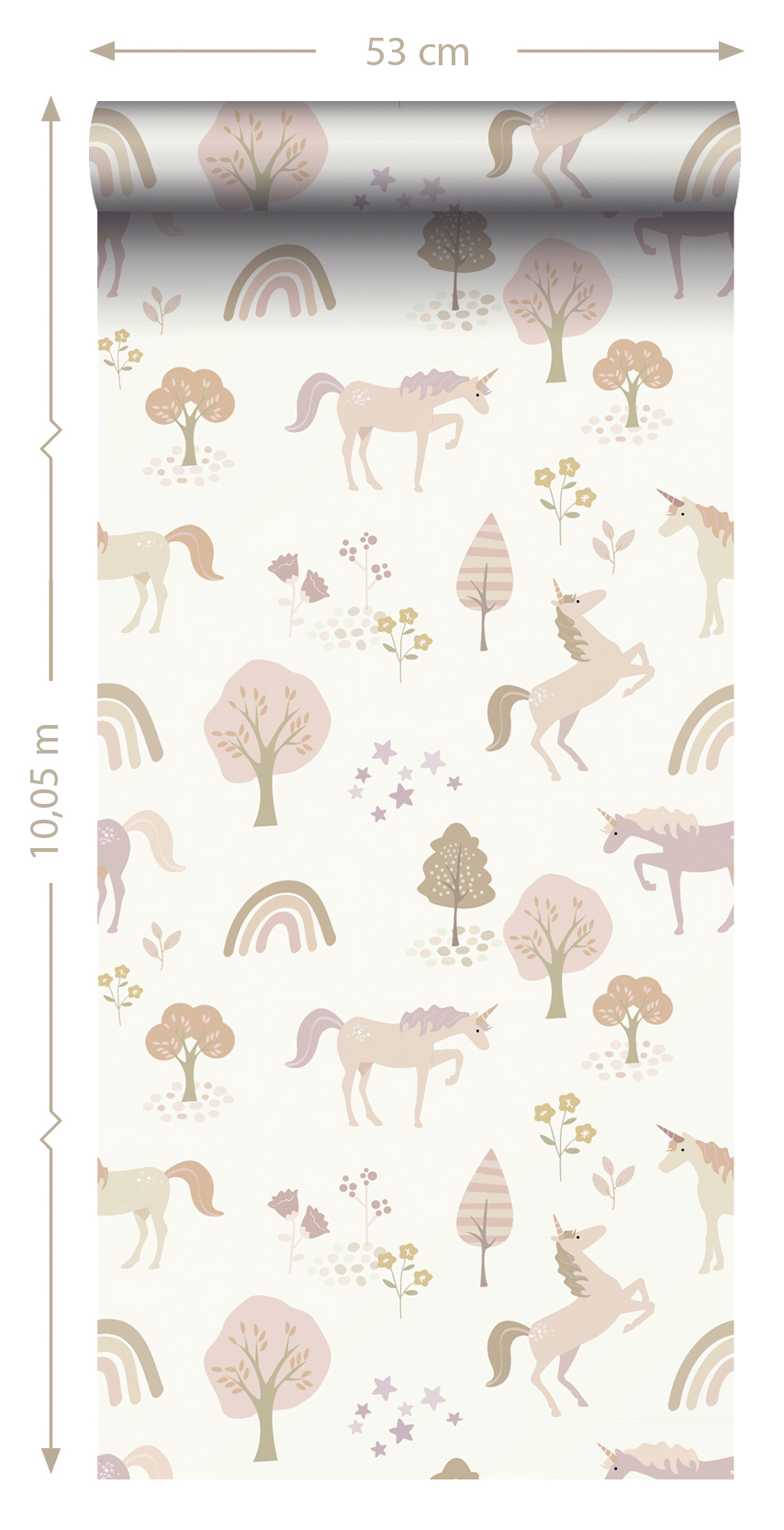 Kids Wallpaper Unicorns Soft Pink 139503 (4)