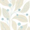 Wallpaper Abstract Leaves Blue