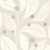 Wallpaper Abstract Leaves Light Grey