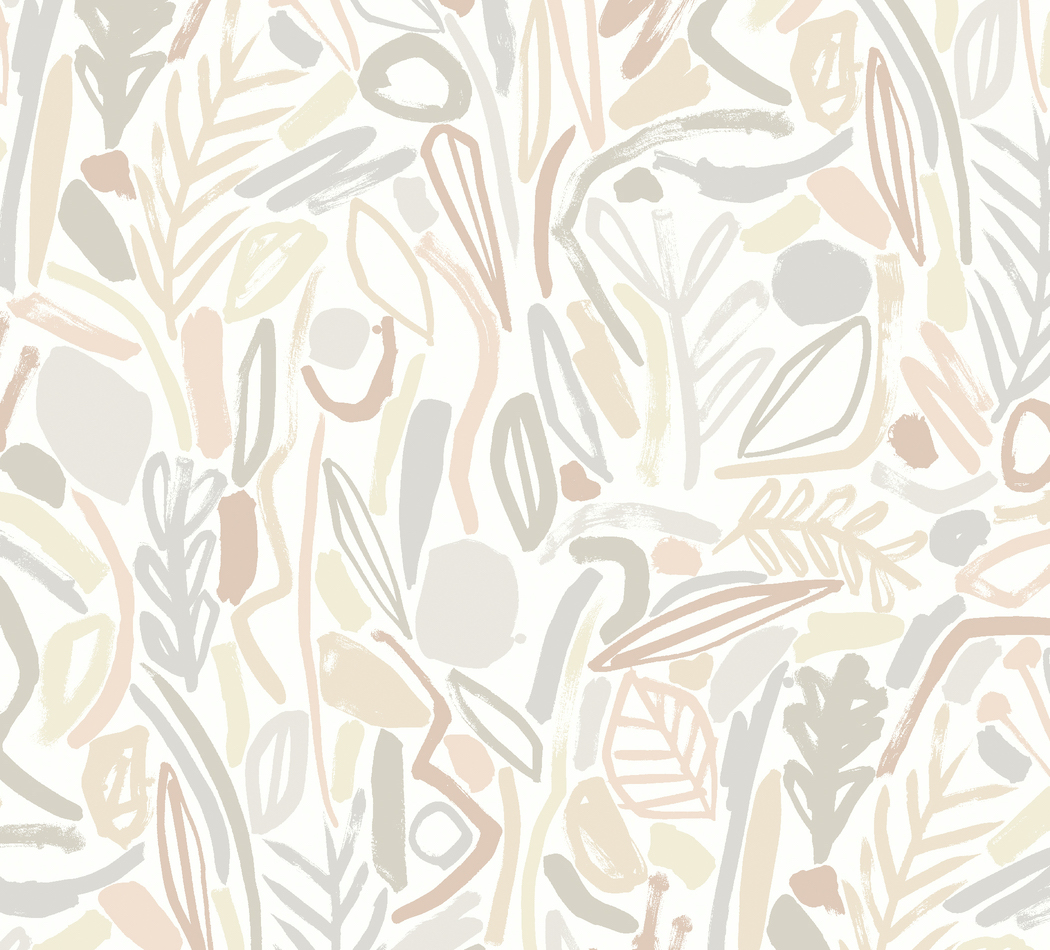 Wallpaper Abstract Pattern Pastel – Verdure Parchment GHS50143W (2)