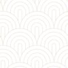 Wallpaper Art Deco Arches White & Gold