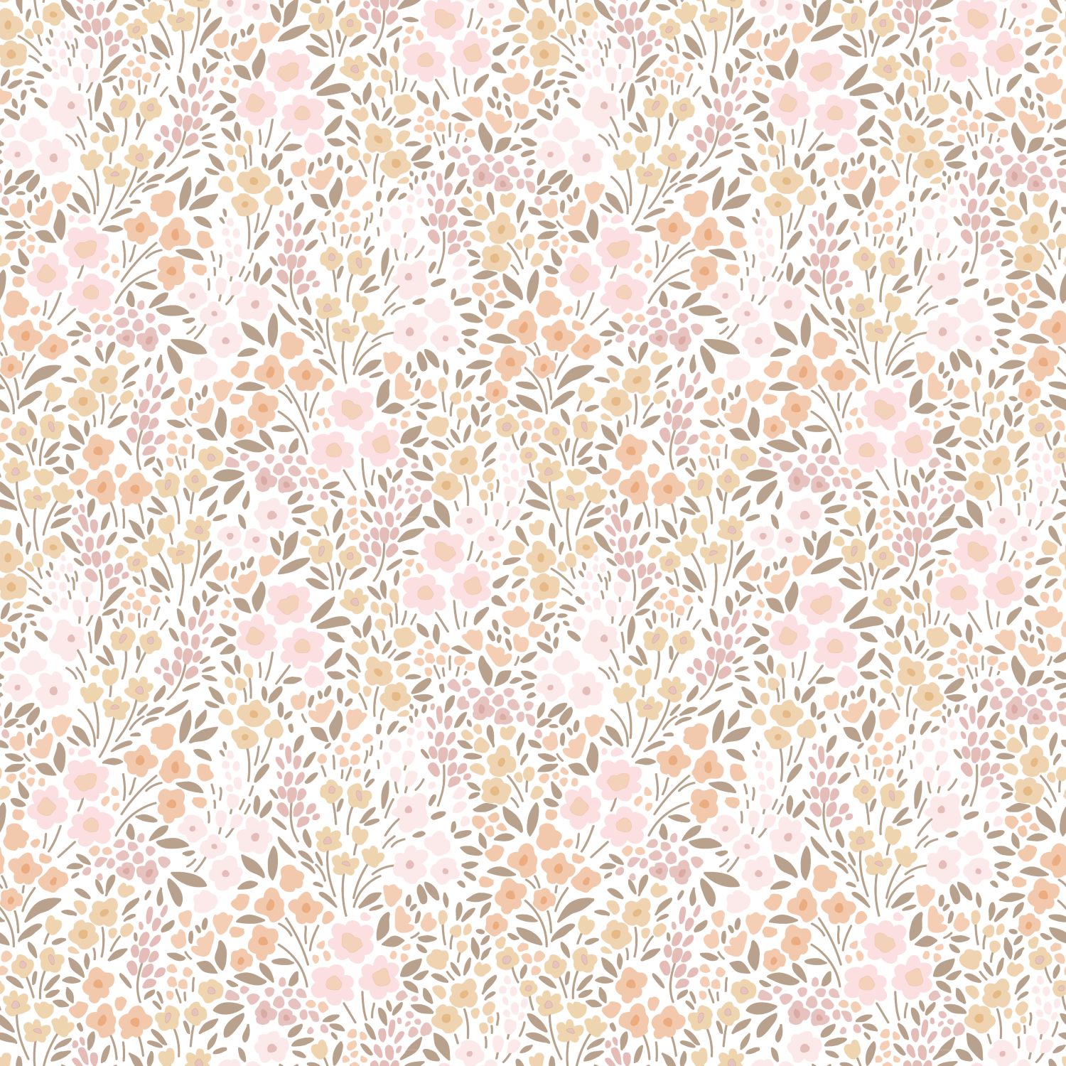 Wallpaper Flowers Soft Pink & Beige 139533 (4) Wallpaper Flowers Soft Pink & Beige