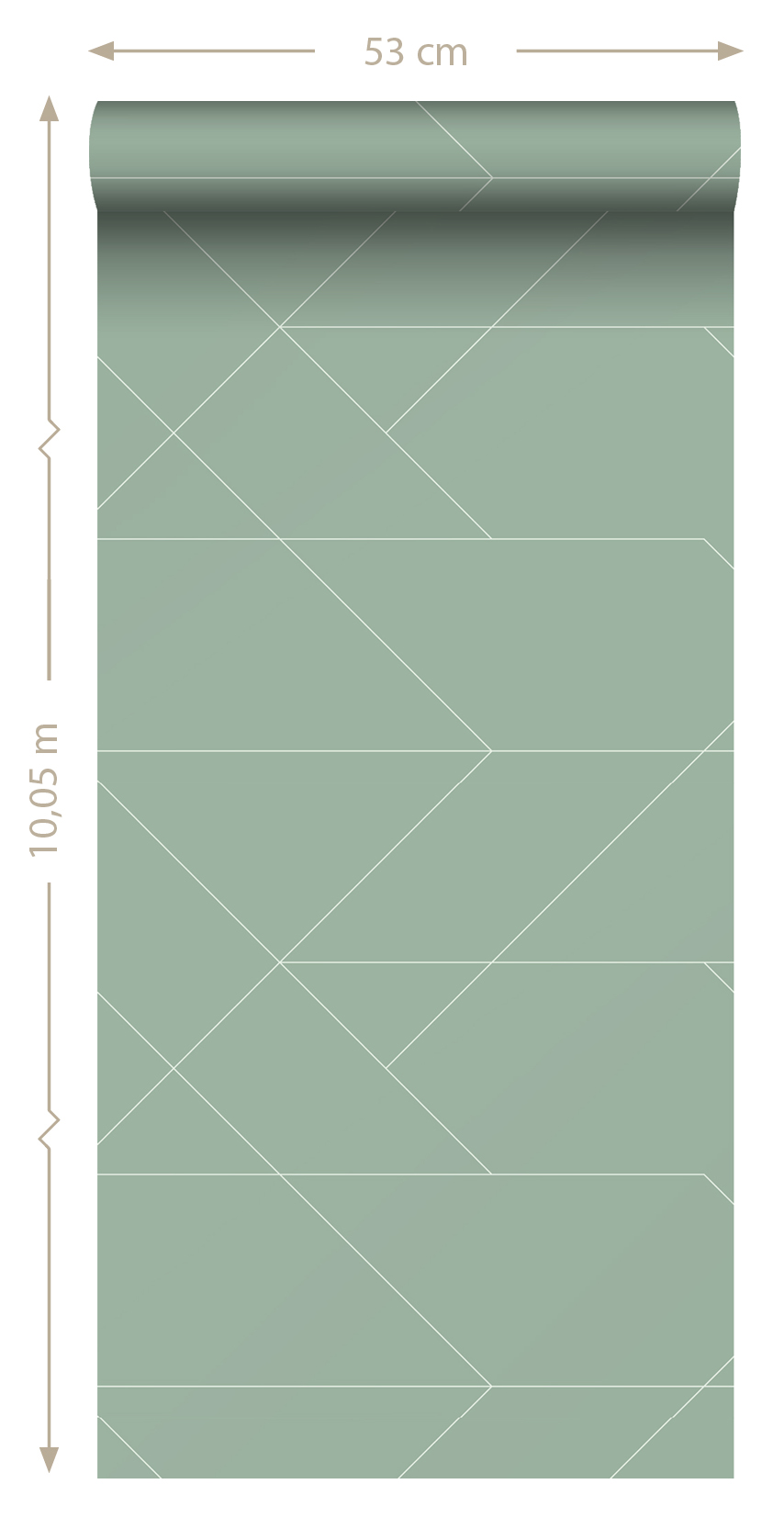 Wallpaper Graphic Lines Mint Green 139453 (4)