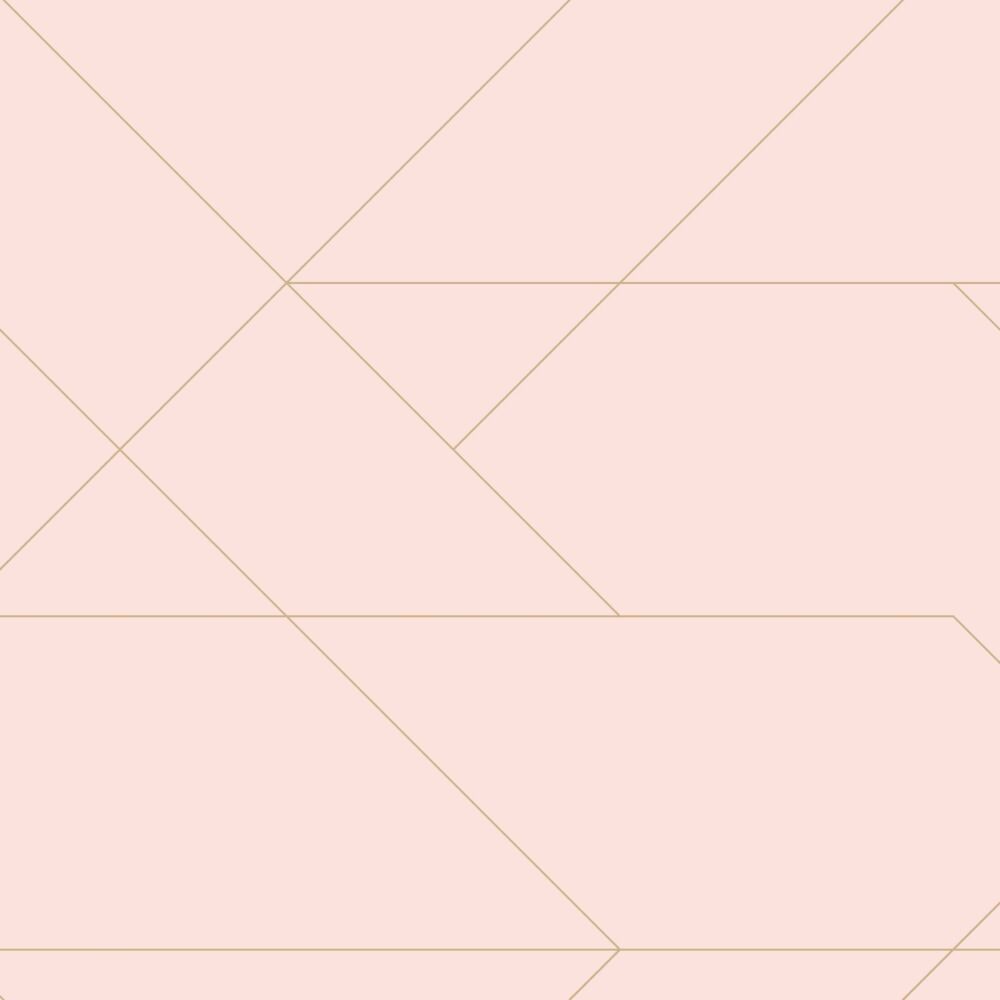 Wallpaper Graphic Lines Soft Pink & Gold 139211 (1) Wallpaper Graphic Lines Soft Pink & Gold