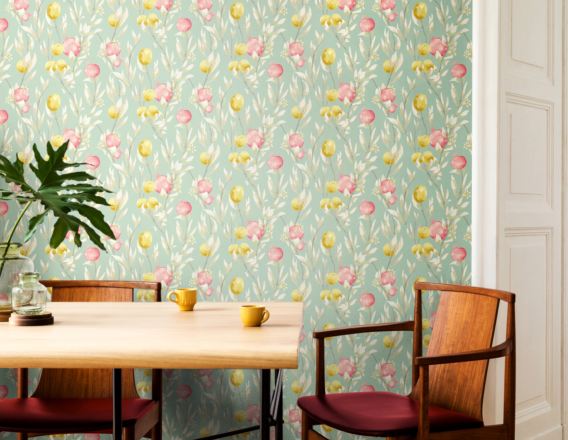 Wallpaper Pomegranite Trail Mint LBK50150W (1)