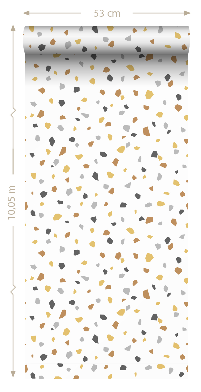 Wallpaper Terrazzo Mustard & Grey 139305 (3)