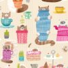 Kids Wallpaper Funny Cats Colour Mix