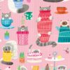 Kids Wallpaper Funny Cats Pink