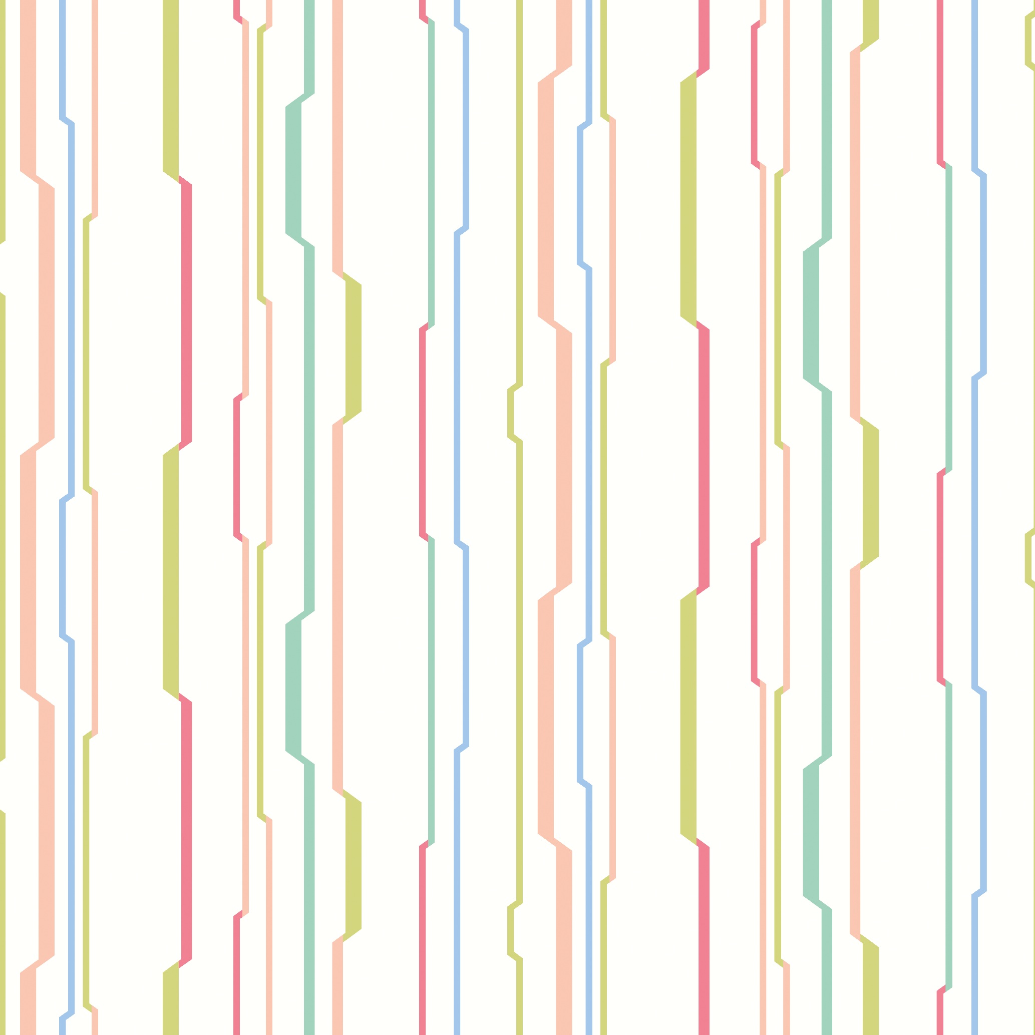 Kids Wallpaper Funny Stripes Blue&Green – Wibble Wobble Watermelon WGU50115W (2) Kids Wallpaper Funny Stripes Blue&Green