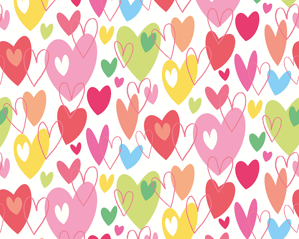 Kids Wallpaper Hearts Pink – Pop Hearts Tutti Frutti WGU50139W (1)
