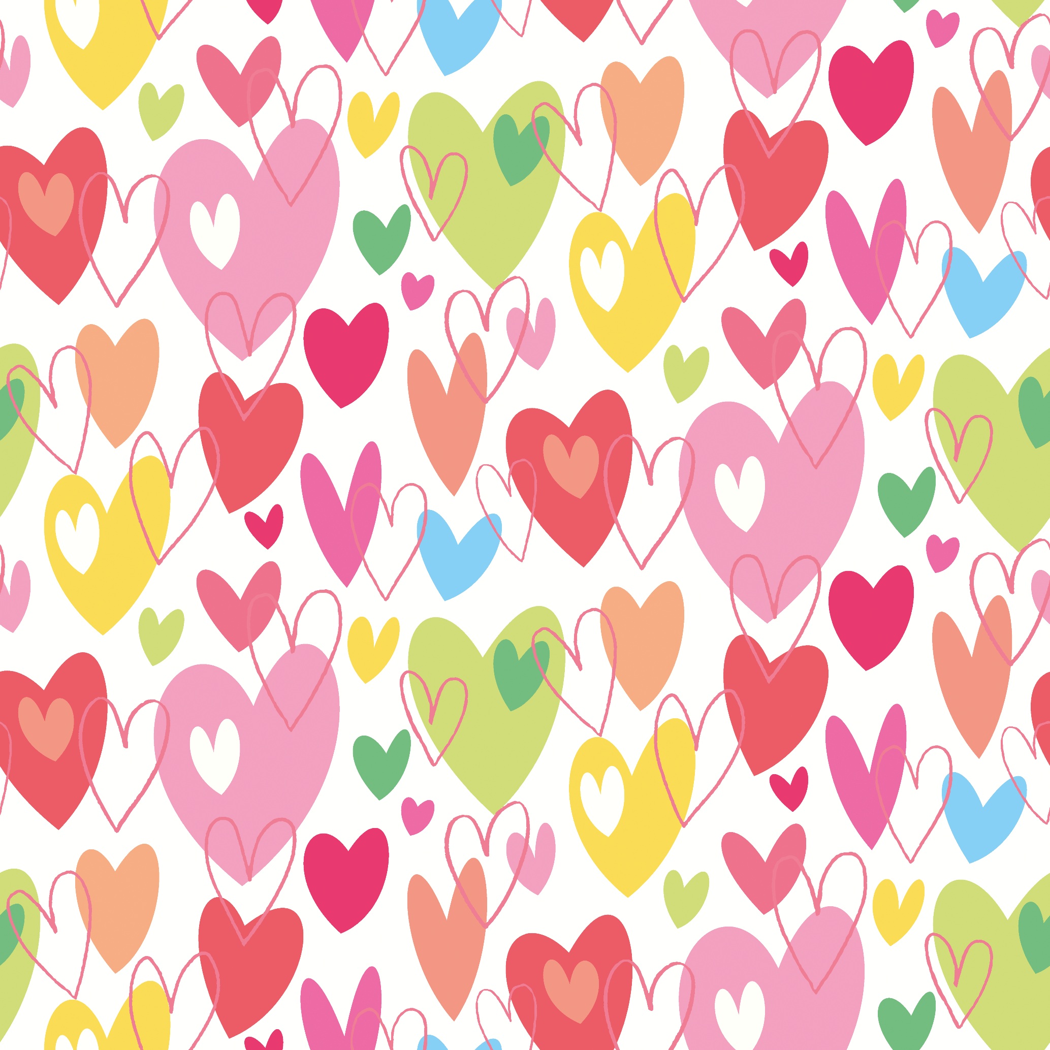 Kids Wallpaper Hearts Pink – Pop Hearts Tutti Frutti WGU50139W (4)