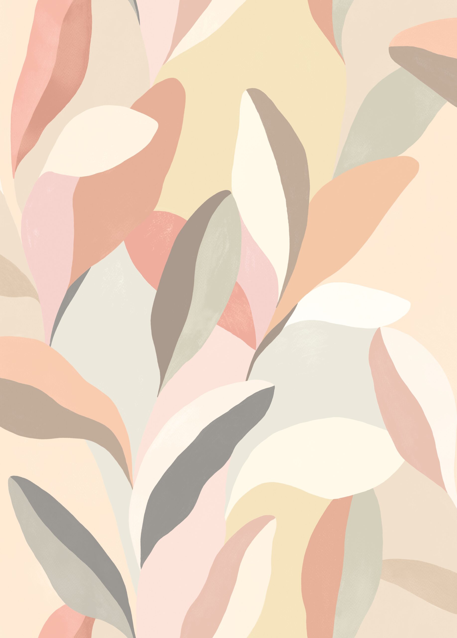 Wallpaper Abstract Leaves Blush LBK50133W (2)