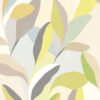 Wallpaper Abstract Leaves Greenish Yellow