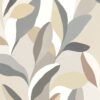 Wallpaper Abstract Leaves Grey