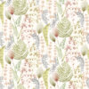 Wallpaper Fern Leaves Green & Terracotta