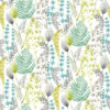 Wallpaper Fern Leaves Green & Turquoise