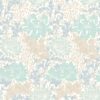 Wallpaper Floral Chrysanthemum Duckegg Blue