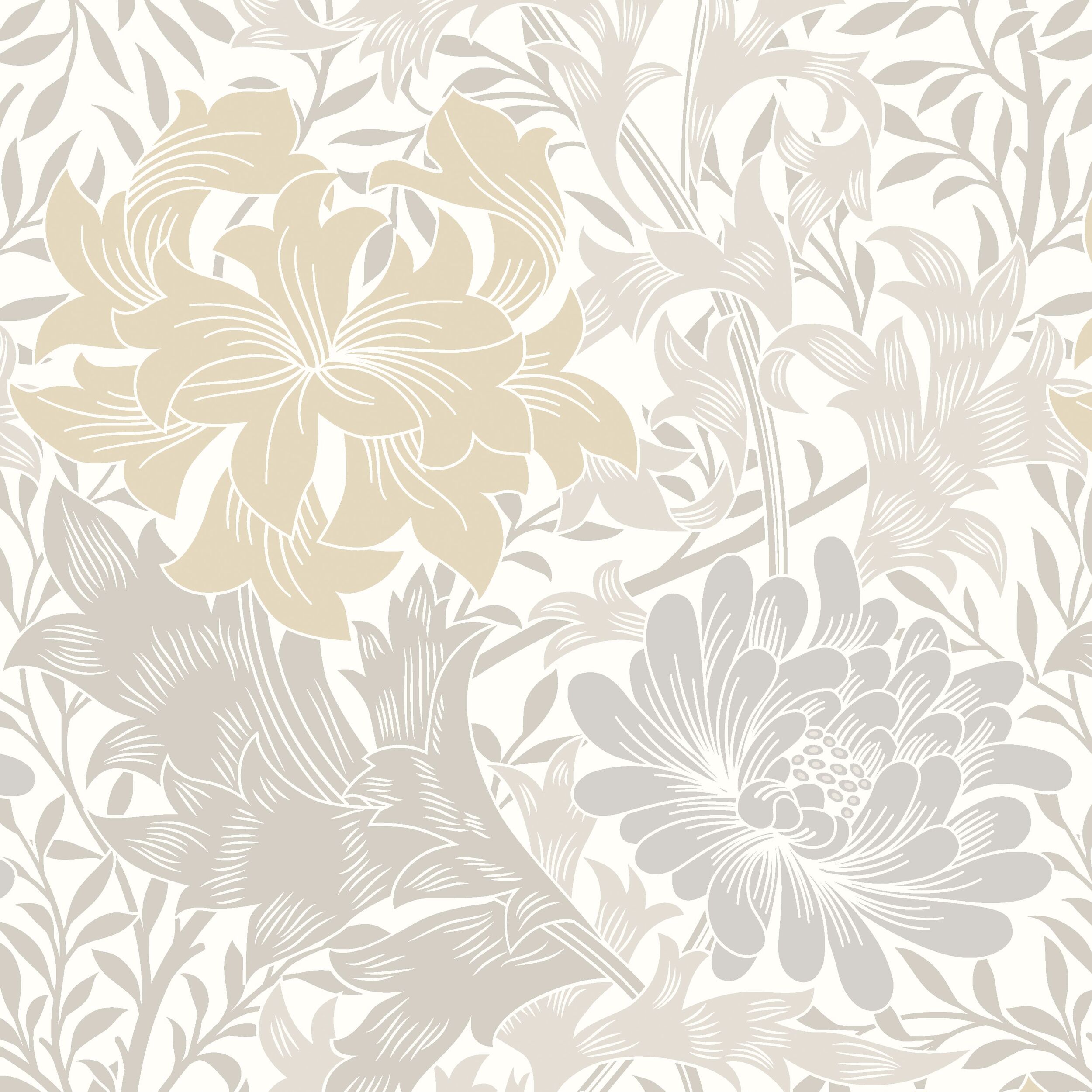 Wallpaper Floral Chrysanthemum Natural Stone HWA1120W (3)