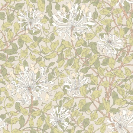 Wallpaper Honeysuckle Leaf Trail Stone Natural