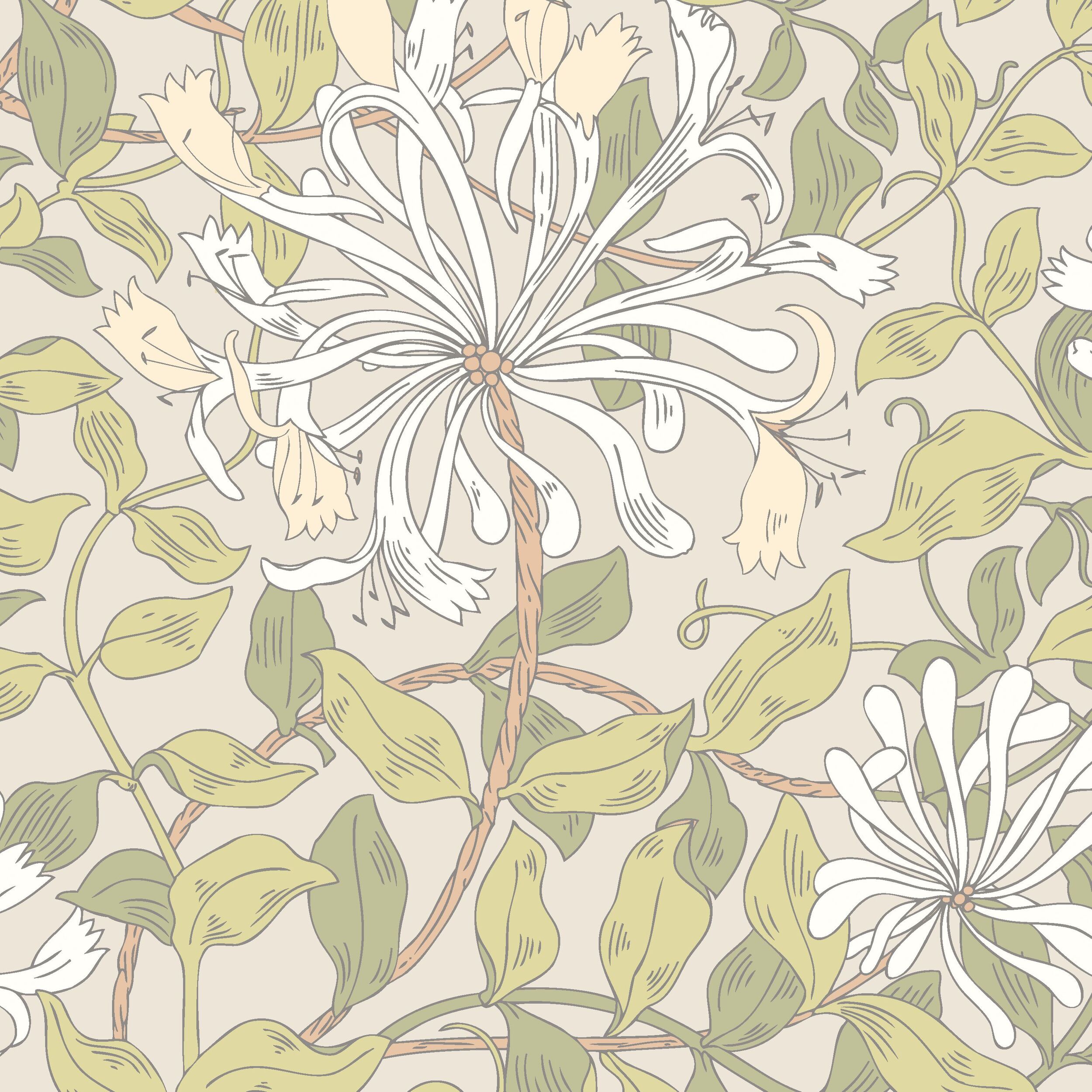 Wallpaper Honeysuckle Leaf Trail Stone Natural HWA1078W (3)