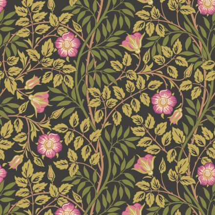 Wallpaper Rosehip Trail Aubergine