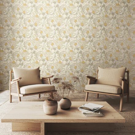 Wallpaper Seawood Garden Beige & Grey