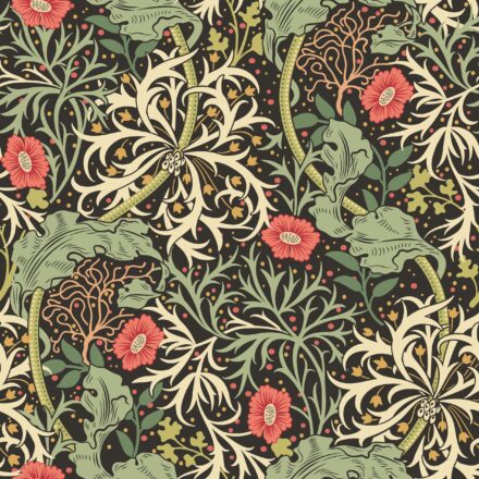 Wallpaper Seawood Garden Black & Green