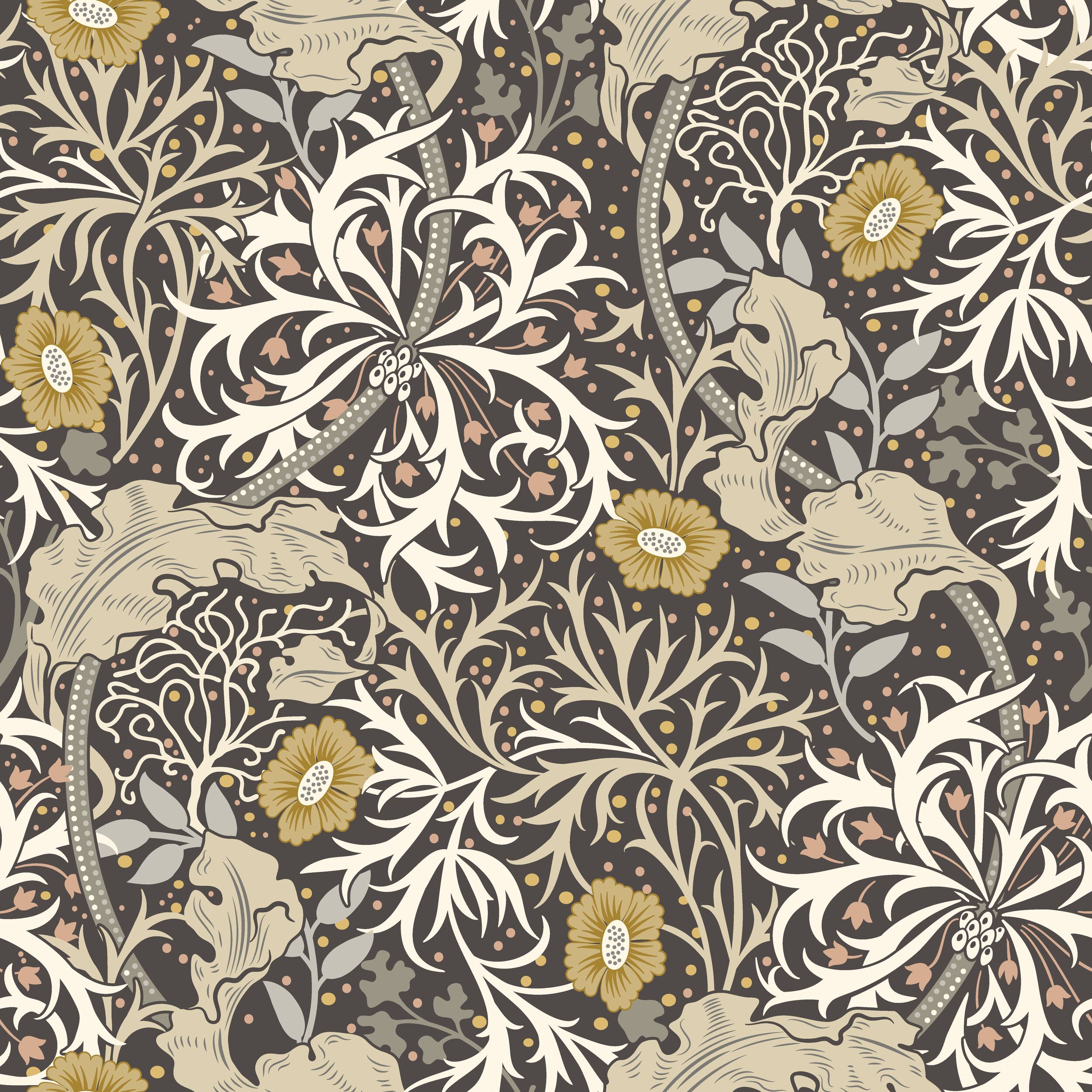 Wallpaper Seawood Garden Black & Grey HWA1106W (2)
