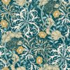 Wallpaper Seawood Garden Petrol Blue
