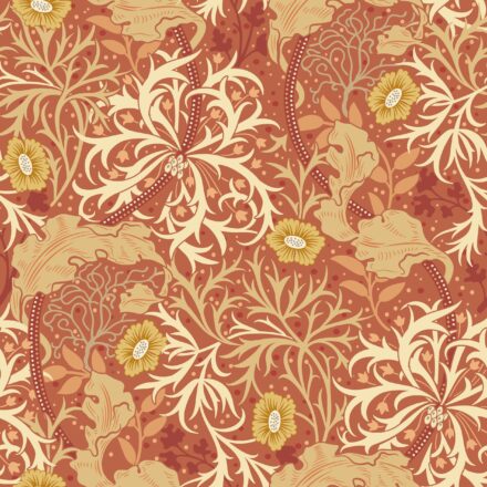 Wallpaper Seawood Garden Red & Yellow