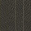 Wallpaper Herringbone Black&Gold