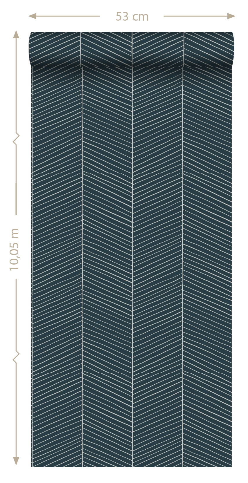 Wallpaper Herringbone Dark Blue 139109 (2)
