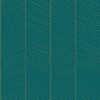 Wallpaper Herringbone Emerald Green & Gold