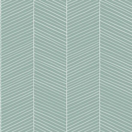 Wallpaper Herringbone Grayed Mint Green