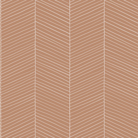 Wallpaper Herringbone Light Terracotta