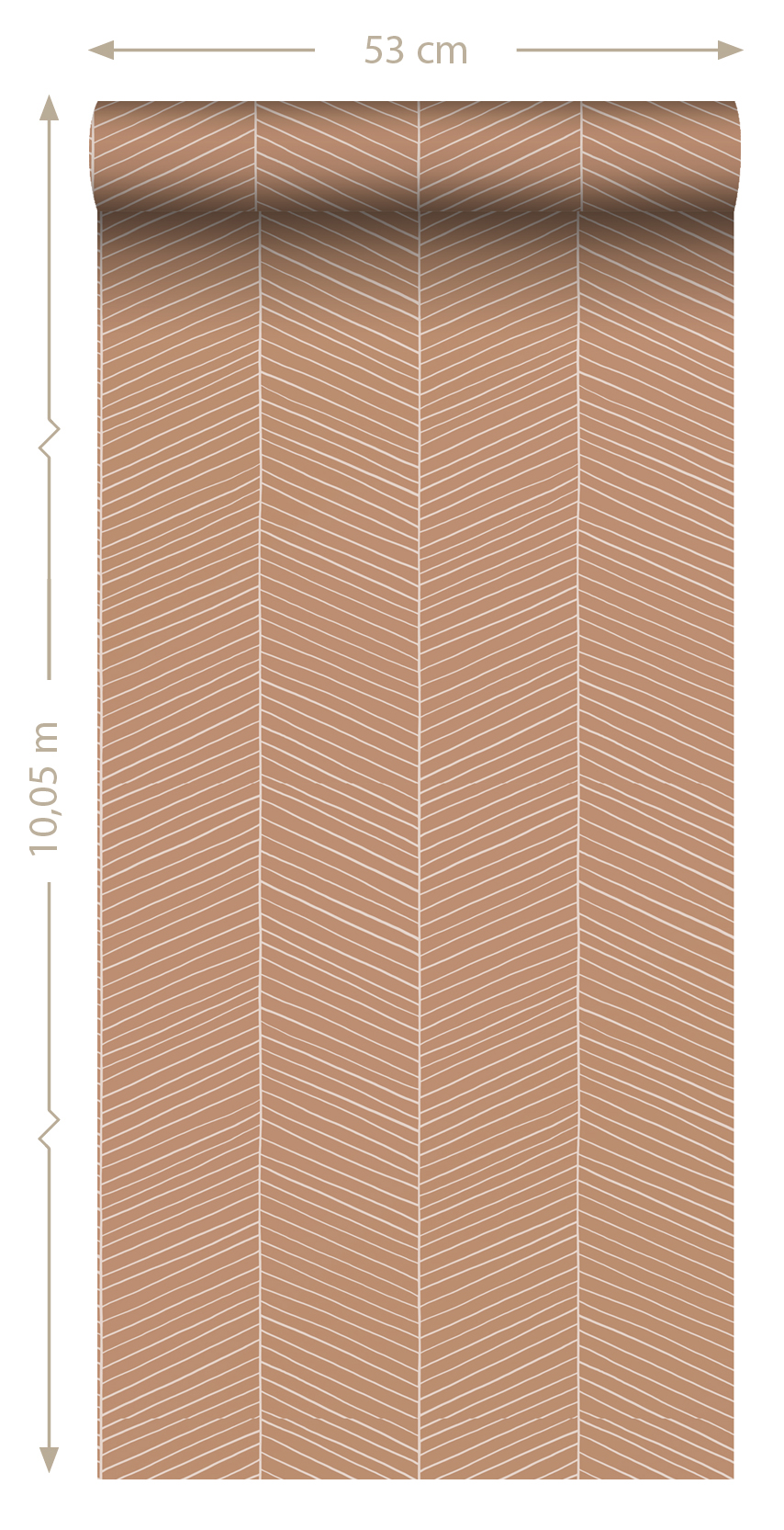 Wallpaper Herringbone Light Terracotta 139357 (4)