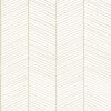 Wallpaper Herringbone White&Gold