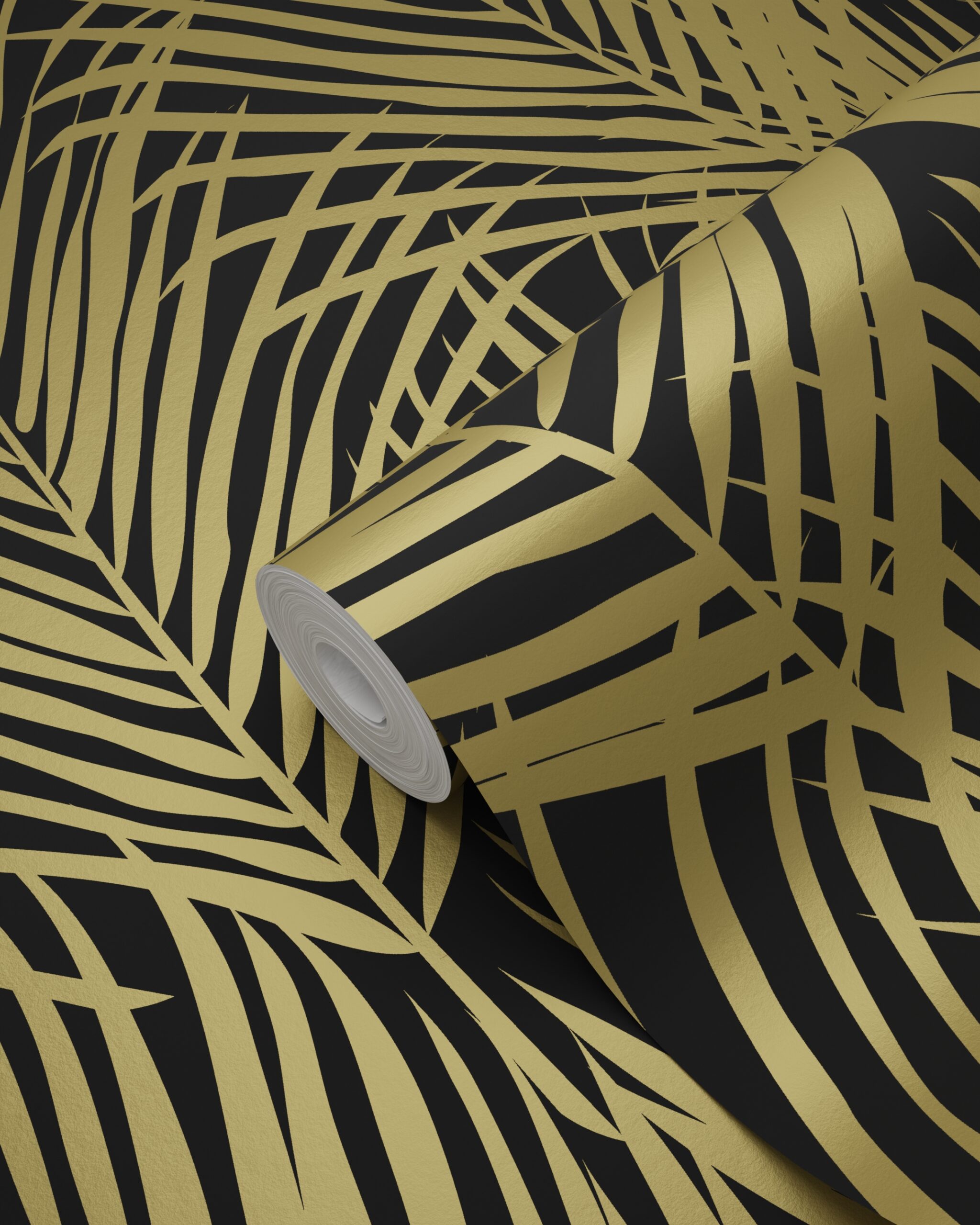 Wallpaper Palm Leafs Black&Gold 139318 (4)