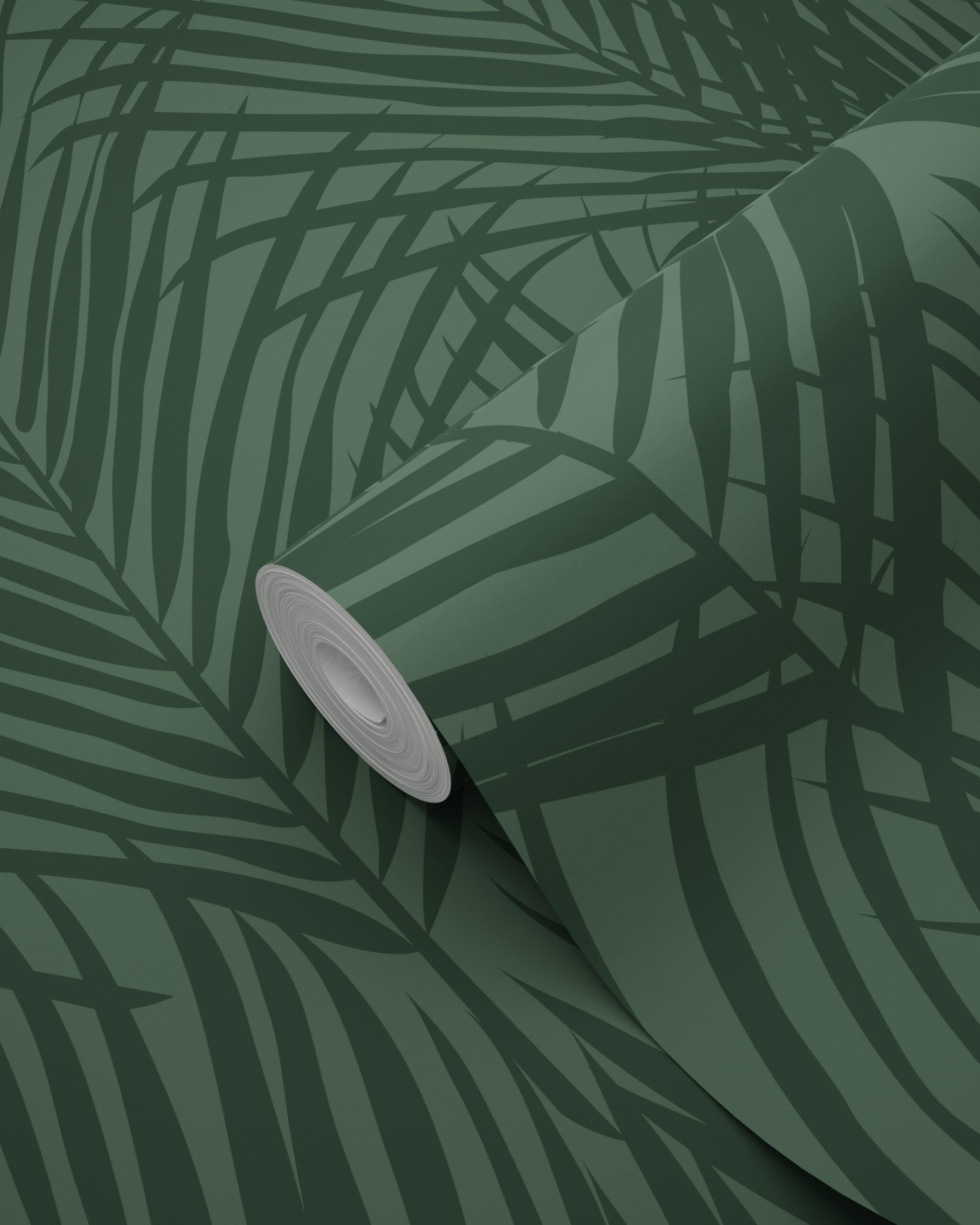 Wallpaper Palm Leafs Dark Green 139303 (1)