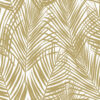 Wallpaper Palm Leafs Gold & White