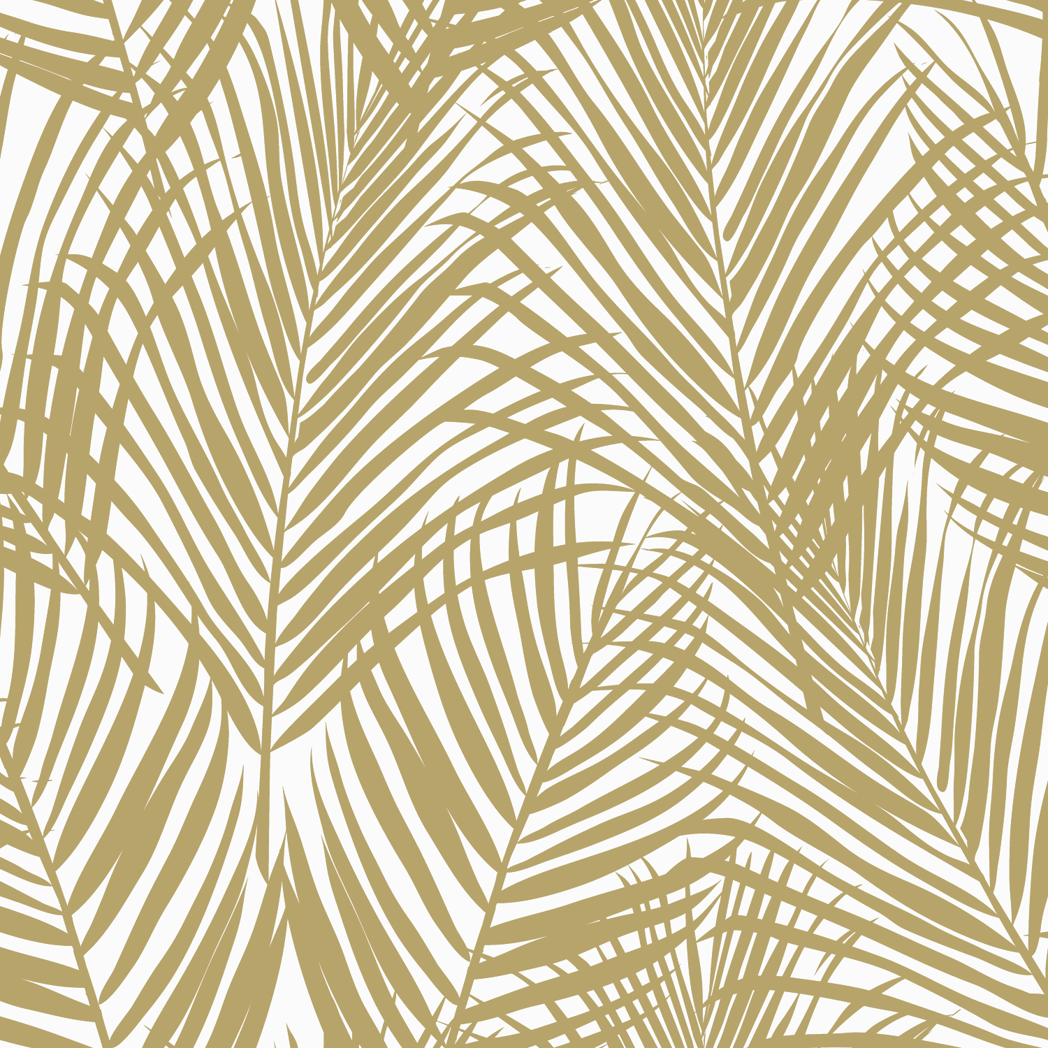Wallpaper Palm Leafs Gold & White 139301 (2) Wallpaper Palm Leafs Gold & White