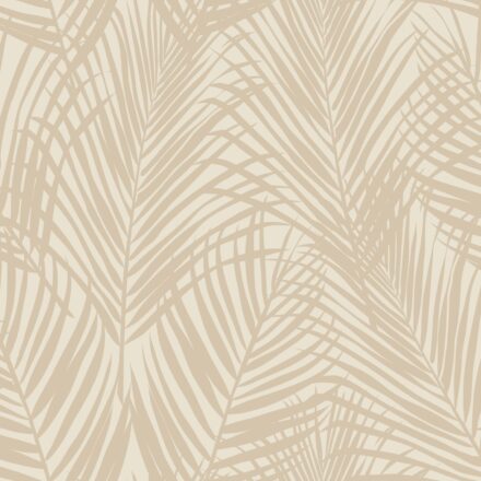 Wallpaper Palm Leafs Light Beige