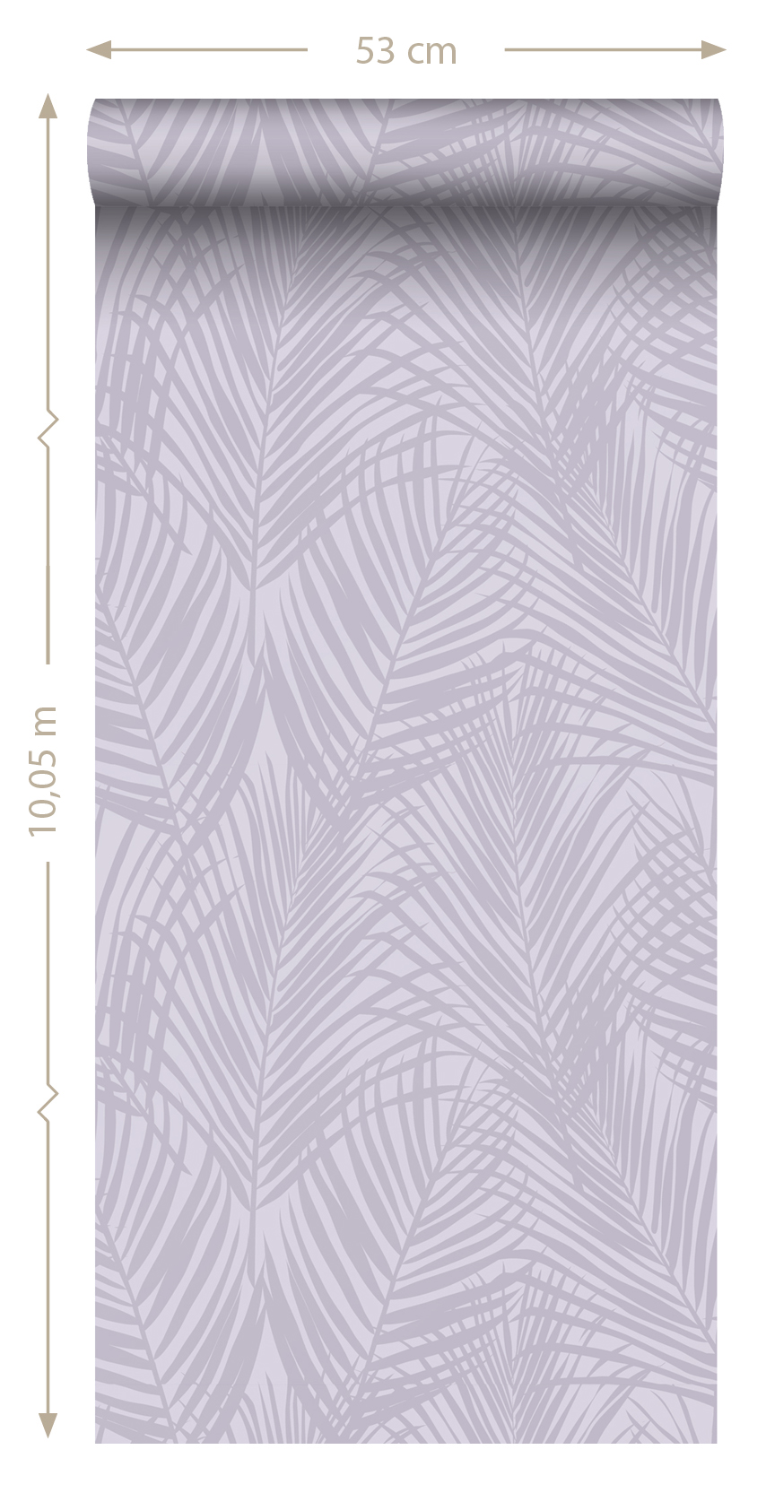 Wallpaper Palm Leafs Lilac Purple 139573 (2)